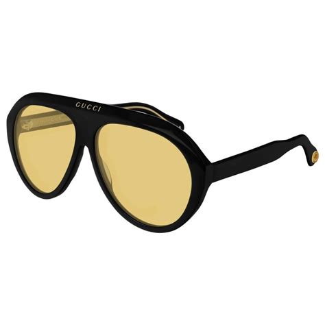 gucci yellow lens glasses|gucci yellow lens sunglasses.